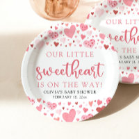 Baby shower de la Saint Valentin Pink Little Sweet