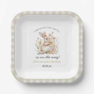 Assiettes En Carton Baby shower de printemps pour Fleurs sauvages spéc