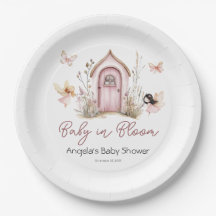 Baby shower des fées de bois rose