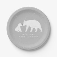 Baby shower d'hiver de Mama et Baby Polar Bear Gre