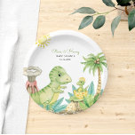Assiettes En Carton Baby shower Dinosaur<br><div class="desc">Transportez vos invités dans un pays des merveilles préhistoriques avec notre article! Ce design enchanteur capte l'essence de l'anticipation avec des détails délicats d'aquarelle en attente d'éclosion. Les teintes douces créent une atmosphère sereine et fantaisiste, donnant le ton parfait pour une célébration du petit en chemin. Le charme ludique des...</div>