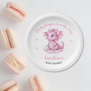 Assiettes En Carton Baby Shower Dragon Mignon