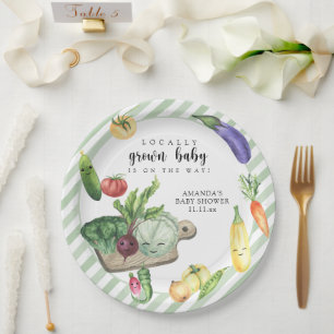 Assiettes En Carton Baby shower du marché des producteurs de bébés cul