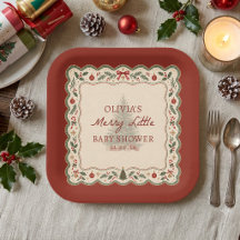 Baby Shower Fantaisiste Joyeux Petit Noël
