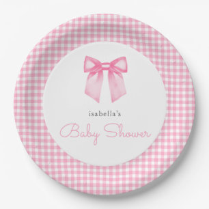 Assiettes En Carton Baby Shower Fille Arc-en-Ciel Personnalisé