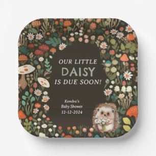Assiettes En Carton Baby shower forestier animal Daisy Woodland