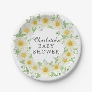 Assiettes En Carton Baby shower Fraîche 7" Plaque