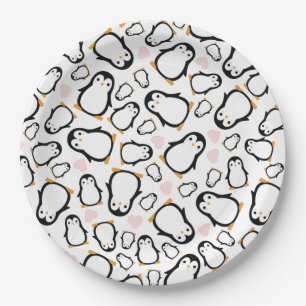 Assiettes En Carton Baby shower français de Bulldog Frenchie Blue