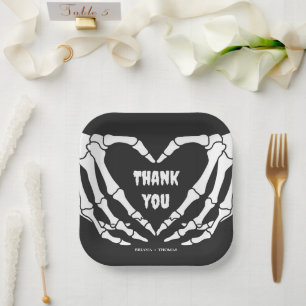 Assiettes En Carton Baby shower gothique d'Halloween