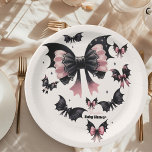 Assiettes En Carton Baby shower gothique d'Halloween rose<br><div class="desc">Célébrez votre baby shower avec une touche d'amusement festif en utilisant nos Plaques de papier Baby shower Cute Halloween. Ces charmantes assiettes allient la joie d'un baby shower à l'esprit ludique d'Halloween, en faisant l'ajout parfait à votre vaisselle de fête. Caractéristiques du produit : Adorable Halloween Design : Ces assiettes...</div>