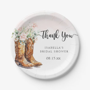 Assiettes En Carton Baby Shower Mariage Boots & Bubbly 