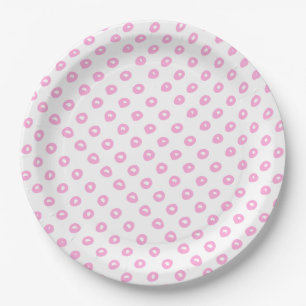 Assiettes En Carton Baby shower mignon du motif de à petits pois