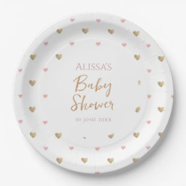 Assiettes En Carton Baby shower moderne et chic