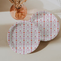 Baby shower Motif des vaches et des coeurs