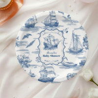 Baby shower nautique de la Marine Blue Toile