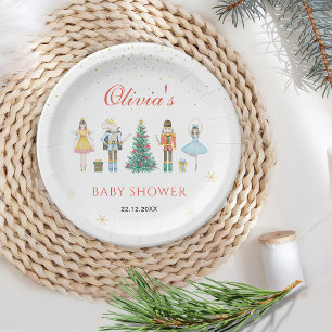 Assiettes En Carton Baby Shower Noël Casse-Noisette