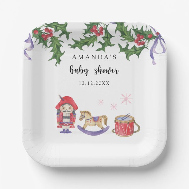 Assiettes En Carton Baby shower Nutcracker (Recto)