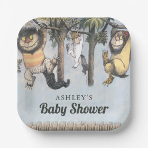 Assiettes En Carton Baby Shower Où sont les bêtes sauvages