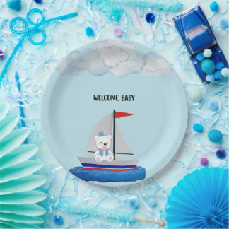 Assiettes En Carton Baby Shower Paper Plates