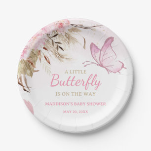 Assiettes En Carton Baby Shower Papillon Floral