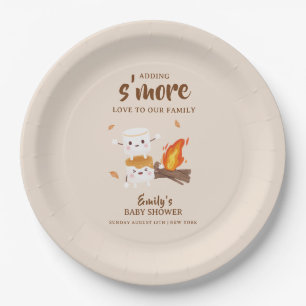 Assiettes En Carton Baby shower Rustic S'more Love Campfire