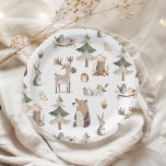 Assiettes En Carton Baby shower rustique des animaux des bois<br><div class="desc">Bois animaux sauge vert rustique Baby shower Plaques en papier Les articles correspondants sont disponibles.</div>