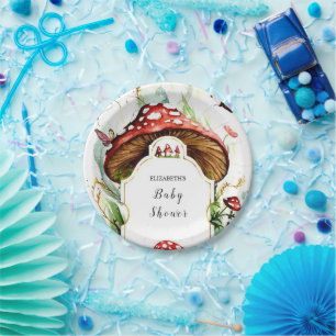 Assiettes En Carton Baby shower simple magique