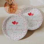 Assiettes En Carton Baby shower Valentine Little Sweetheart<br><div class="desc">Fêtez la nouvelle addition avec ces plaques de papier baby shower amusantes!</div>