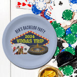 Assiettes En Carton Bachelor Party sur mesure Las Vegas Trip Casino<br><div class="desc">Customisez vos propres plaques de papier pour une soirée de baccalauréat pour un voyage à Las Vegas. Une plaque personnalisée cool avec des éléments de casino de jeu comme un jeu de cartes, des jetons de poker, et roulette roue avec Vegas Trip en script jaune. Amusant pique-nique pour vos groomsmen...</div>