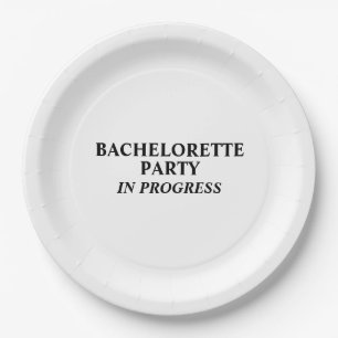 Assiettes En Carton Bachelorette Party In Progress Paper Plates