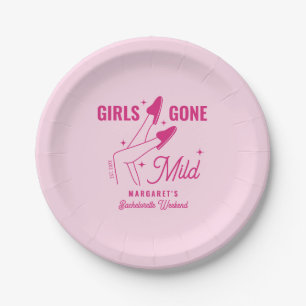 Assiettes En Carton Bachelorette Spa tendance rose pâle pour filles