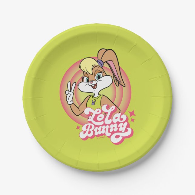 Assiettes En Carton Bagues Lola Retro LOONEY TUNES™ (Devant)