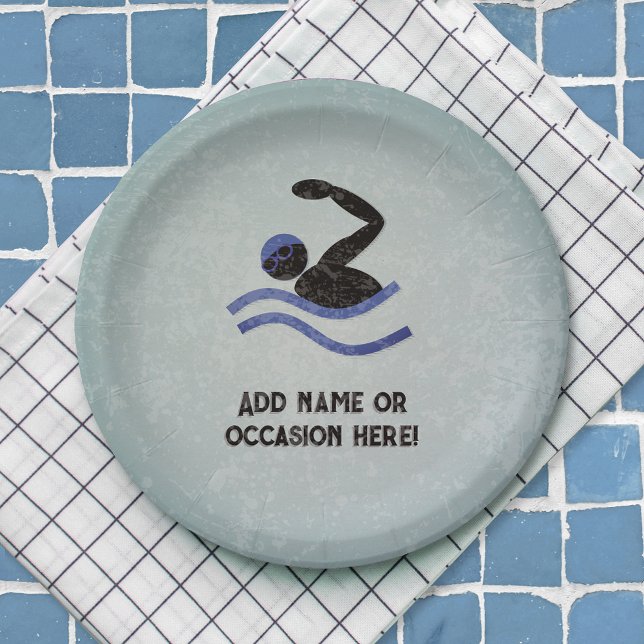 Assiettes En Carton Baignade Guy avec Metal look masculin de soirée (Créateur téléchargé)