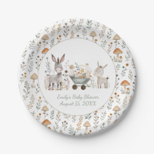 Assiettes En Carton Baigneurs Bébé Ânes Unisexe  
