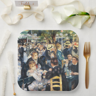 Assiettes En Carton Bal au Moulin de la Galette Party Renoir Pa