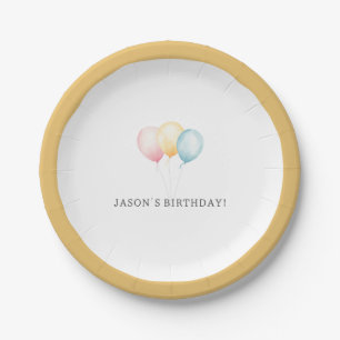 Assiettes En Carton Balcons d'anniversaire personnalisés