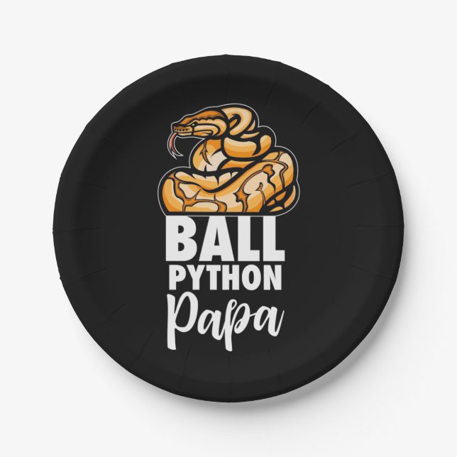Assiettes En Carton Ball Python Papa (Devant)