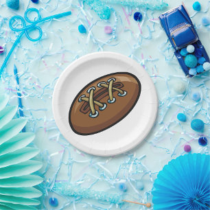 Assiettes En Carton Balle de rugby