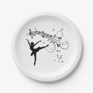 Assiettes En Carton Ballerina Dancing and Music Follows
