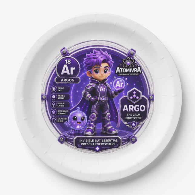 ASSIETTES EN CARTON BALLON D'ARGON (Devant)