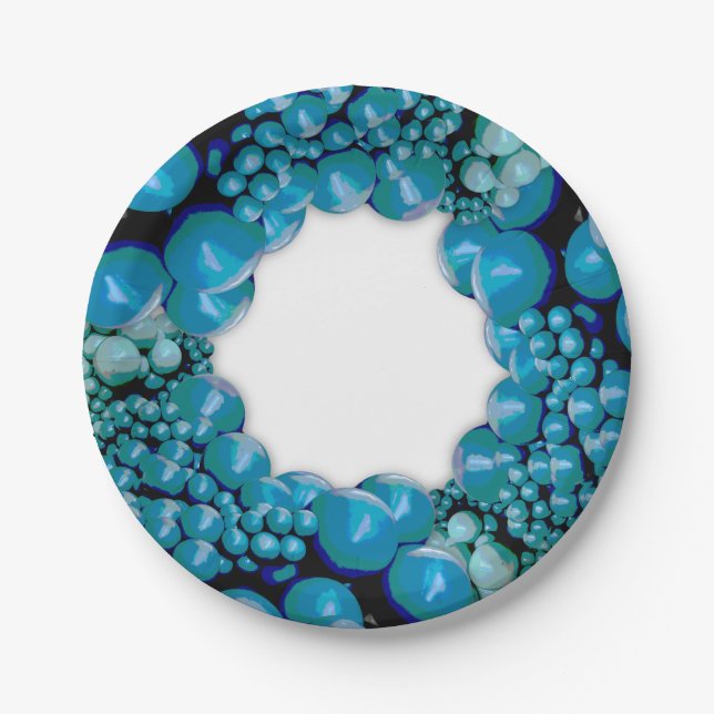 ASSIETTES EN CARTON BALLOON GARLAND ARCH GREEN PHOTO PAPIER PLAQUES (Devant)