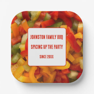 Assiettes En Carton Barbecue de famille en été, pimentez la fête