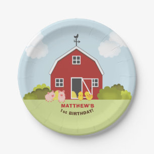 Assiettes En Carton Barnyard