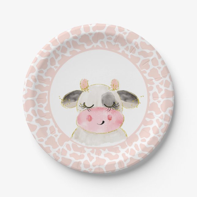 Assiettes En Carton Barnyard Birthday Plate Oink Moo Cockadoodledoo (Devant)