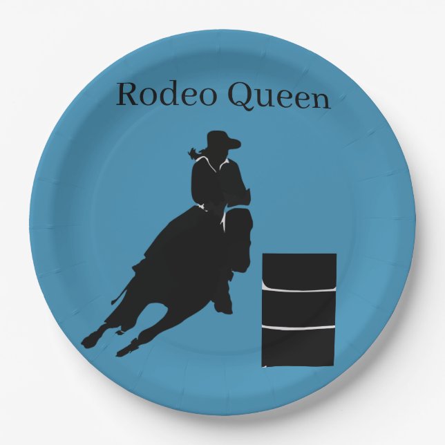 Assiettes En Carton Barrel Racer  (Devant)