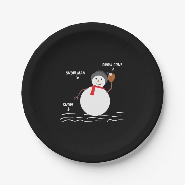 Assiettes En Carton Base-ball design pour les lovers de base-ball (Devant)