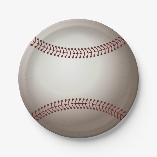 Assiettes En Carton Baseball (Devant)