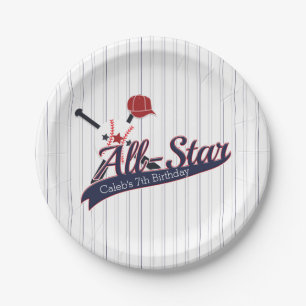 Assiettes En Carton Baseball TOUT-ETOILE Sports Personnalisé sur mesur