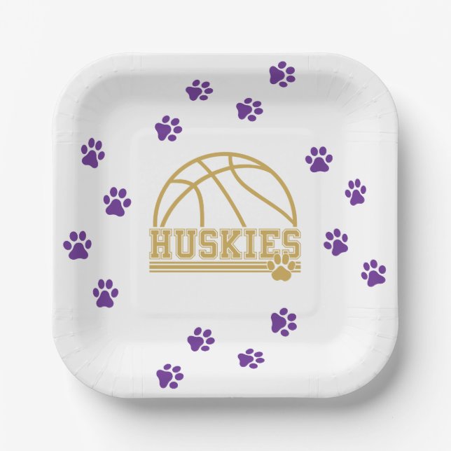 Assiettes En Carton Basket-ball  (Recto)