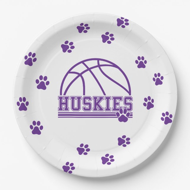 Assiettes En Carton Basket-ball  (Devant)